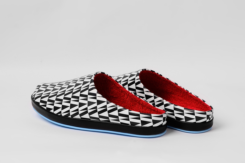 Женские клоги/тапочки из кожи "Авангард"