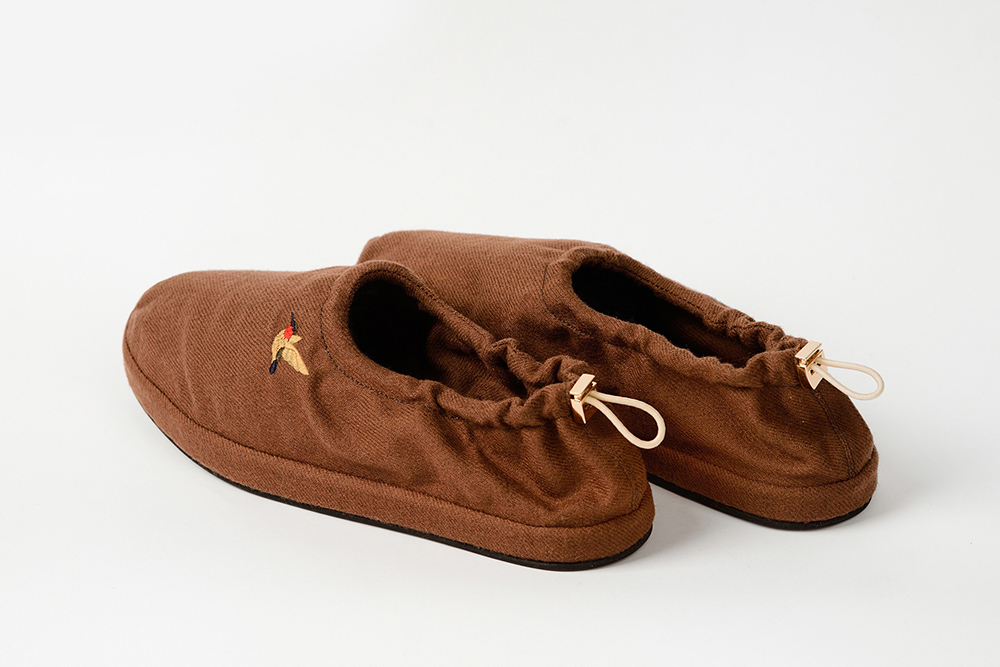 Cлипоны из шерсти рыжие "Колибри"