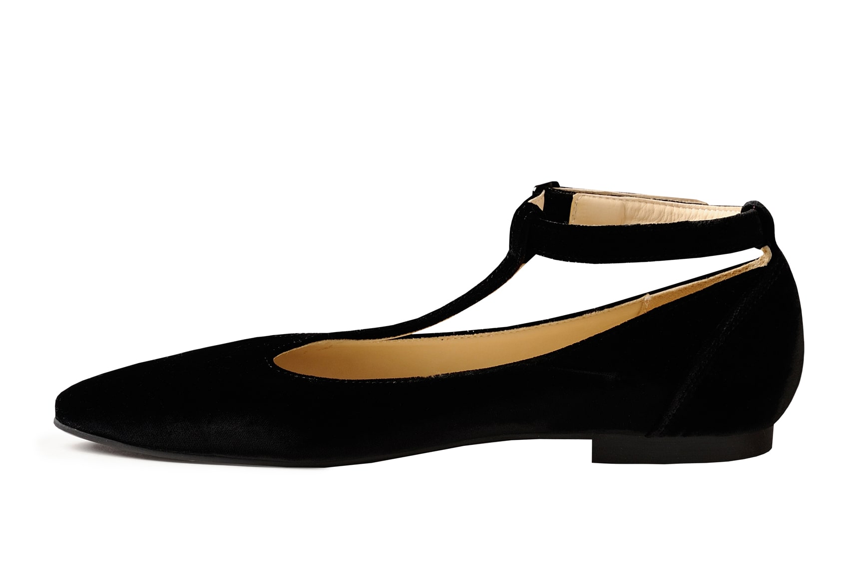 Балетки замшевые черные "Одиссея" р.41