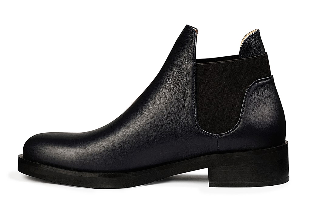 Ботинки кожаные синие"Челси" р, 36