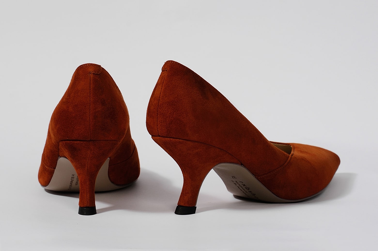 Туфли из замши кирпичного цвета "Вивьер" р.39,40