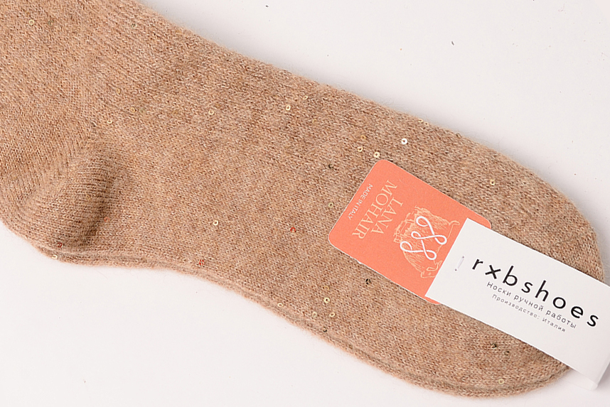 Носки из мохера с пайетками 307711515