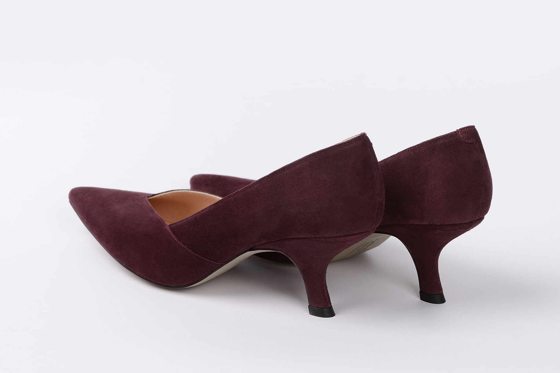 Туфли из замши цвета баклажан "Вивьер" р.37