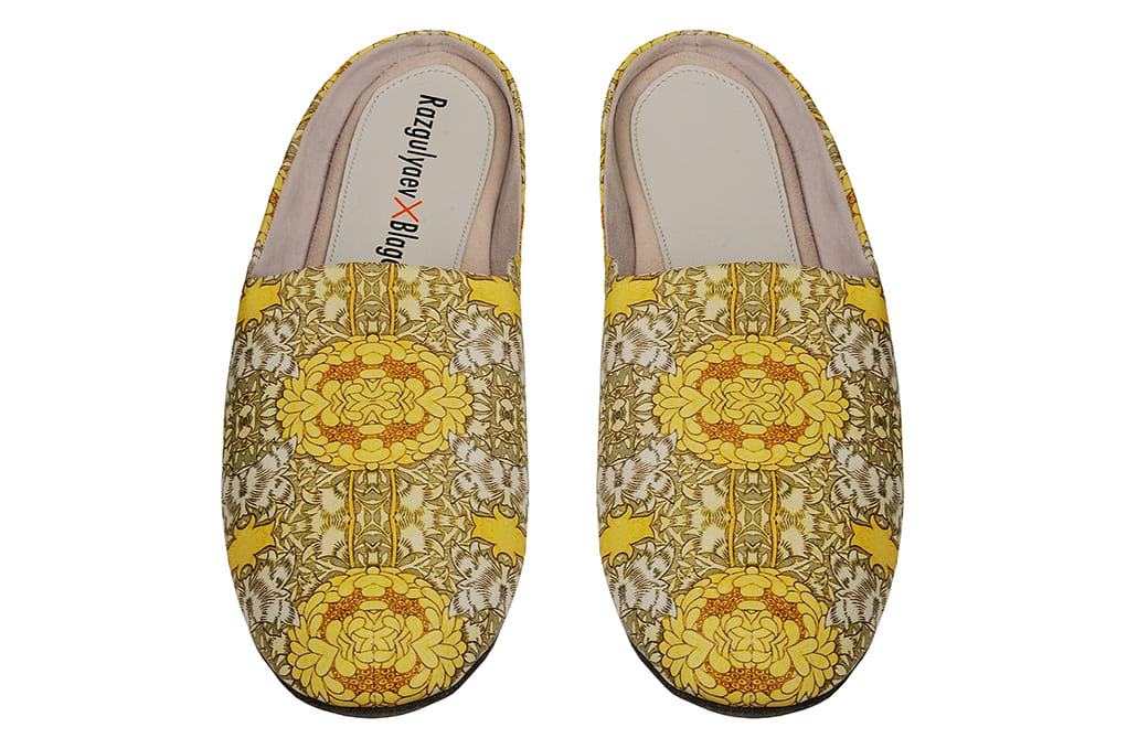 Мужские кожанные тапочки "Гумино"