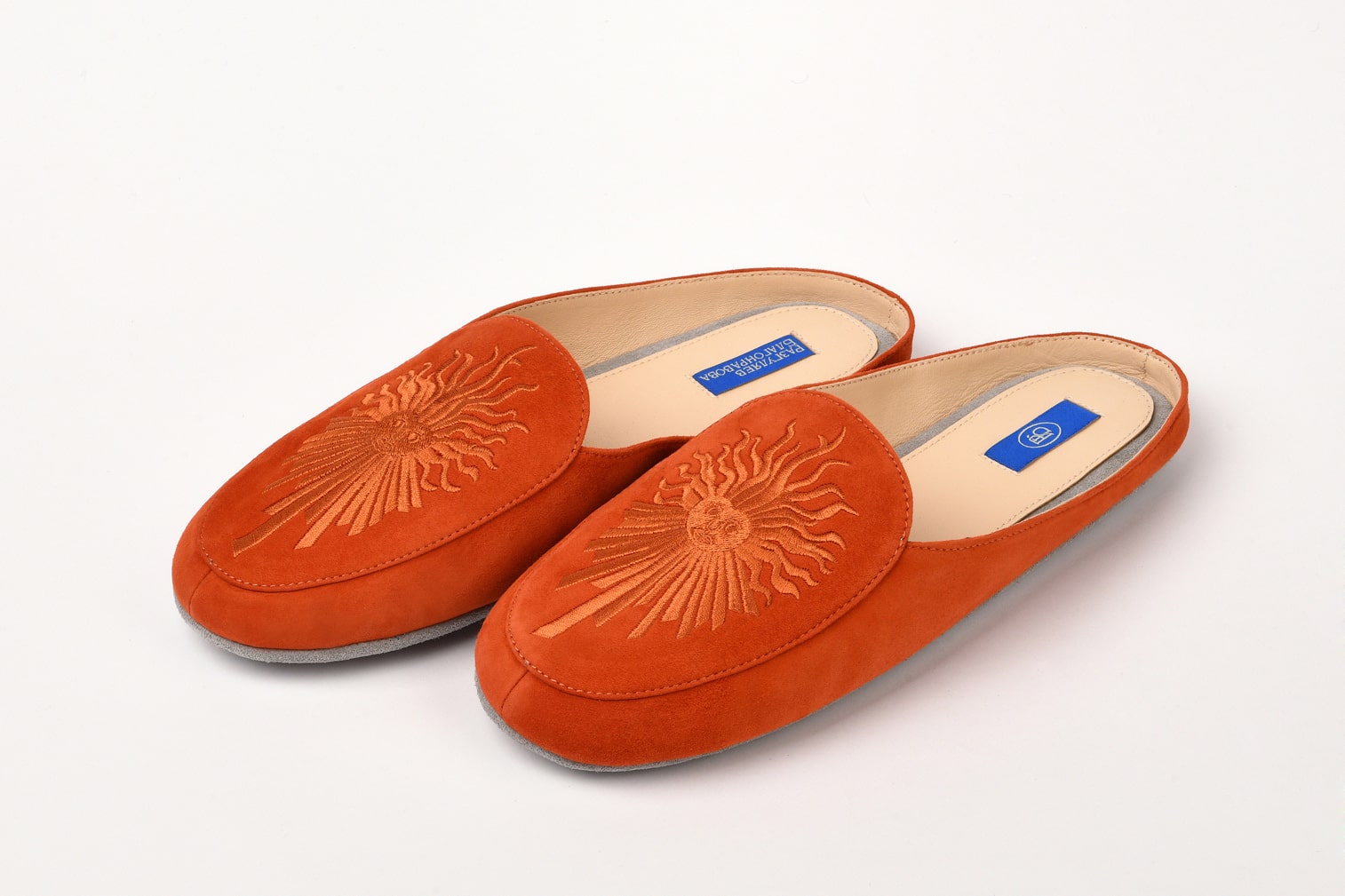 Женские тапочки из замши "Король Солнца"