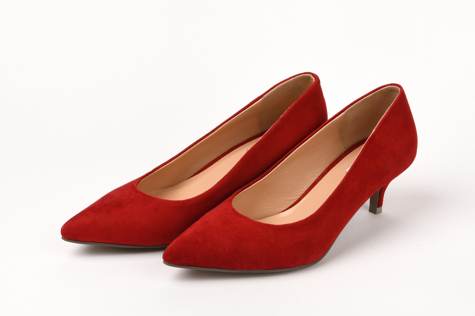 Туфли из замши цвета бургундия