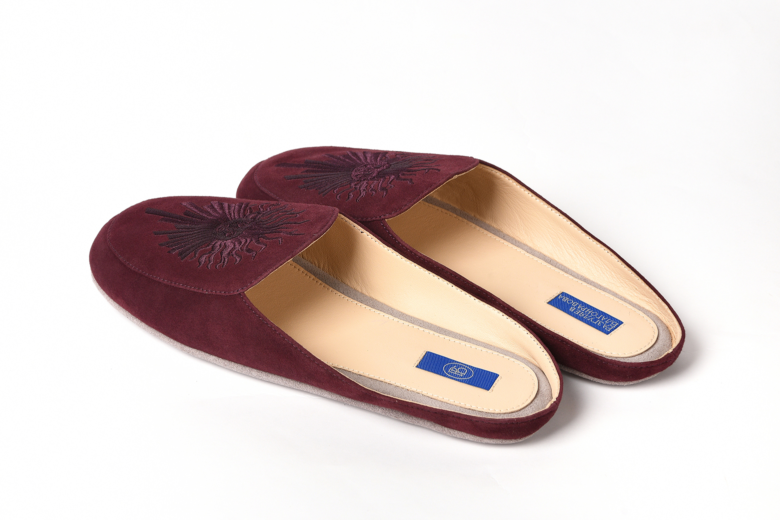 Женские тапочки из замши "Король Солнца"