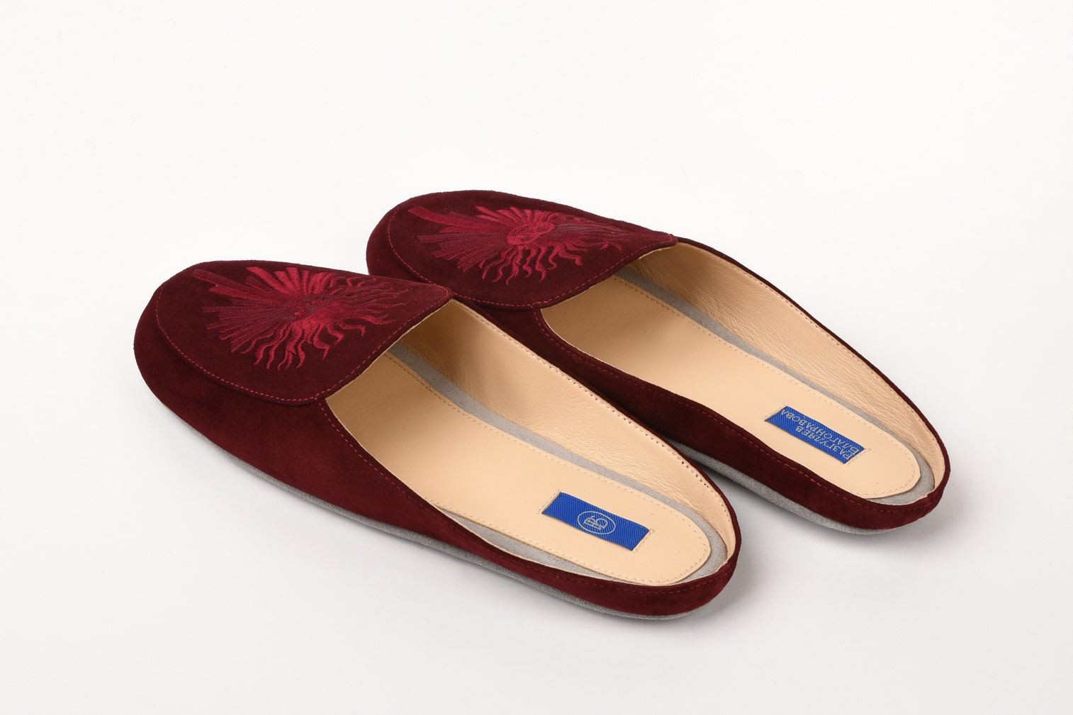 Женские тапочки из замши "Король Солнца"