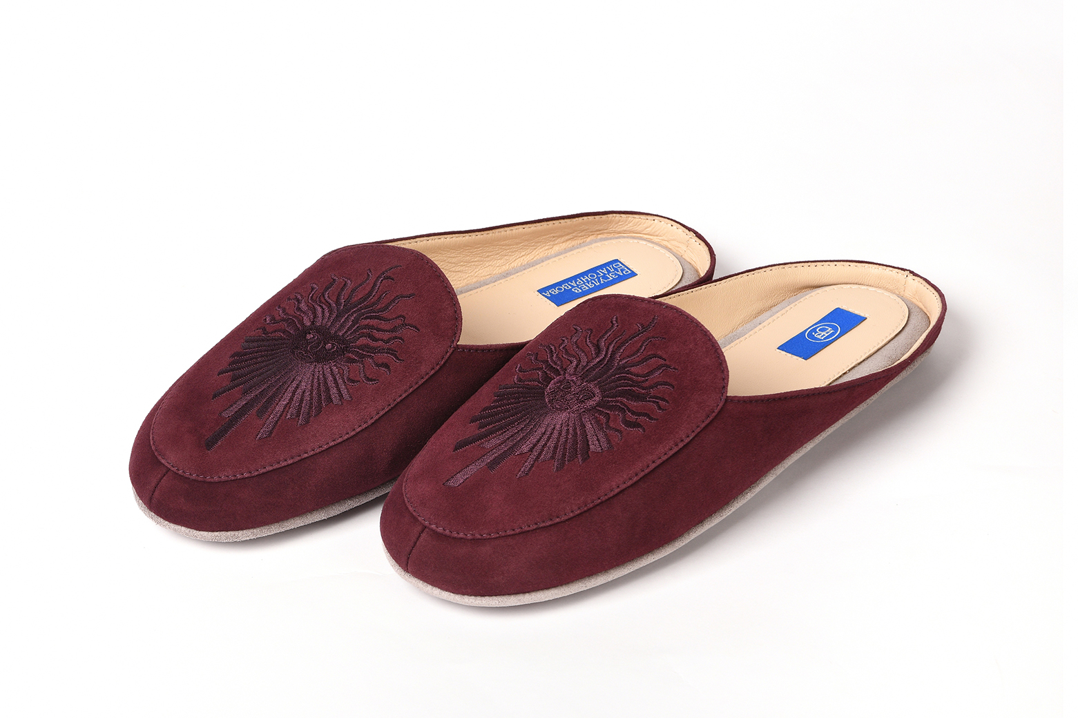 Женские тапочки из замши "Король Солнца"