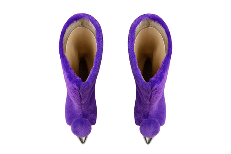 Сапоги из меха бобра с индивидуальной окраской | Haute Couture