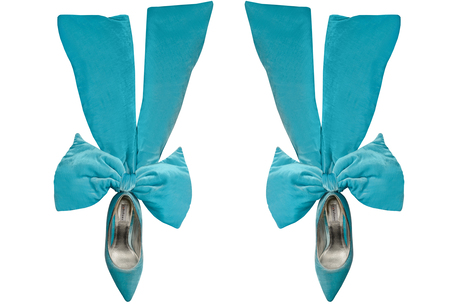 Туфли с бархатным шлейфом Haute Couture