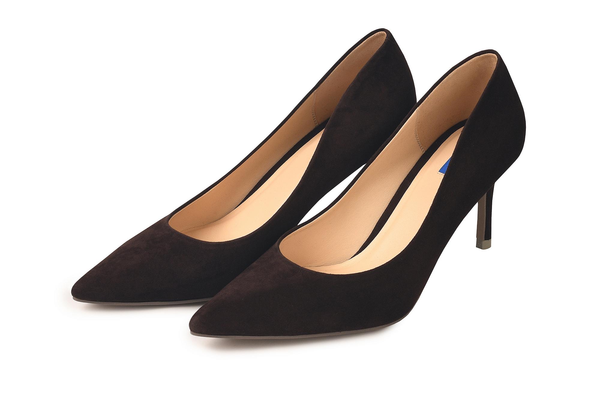 Туфли из итальянской замши «Dark Chocolate»