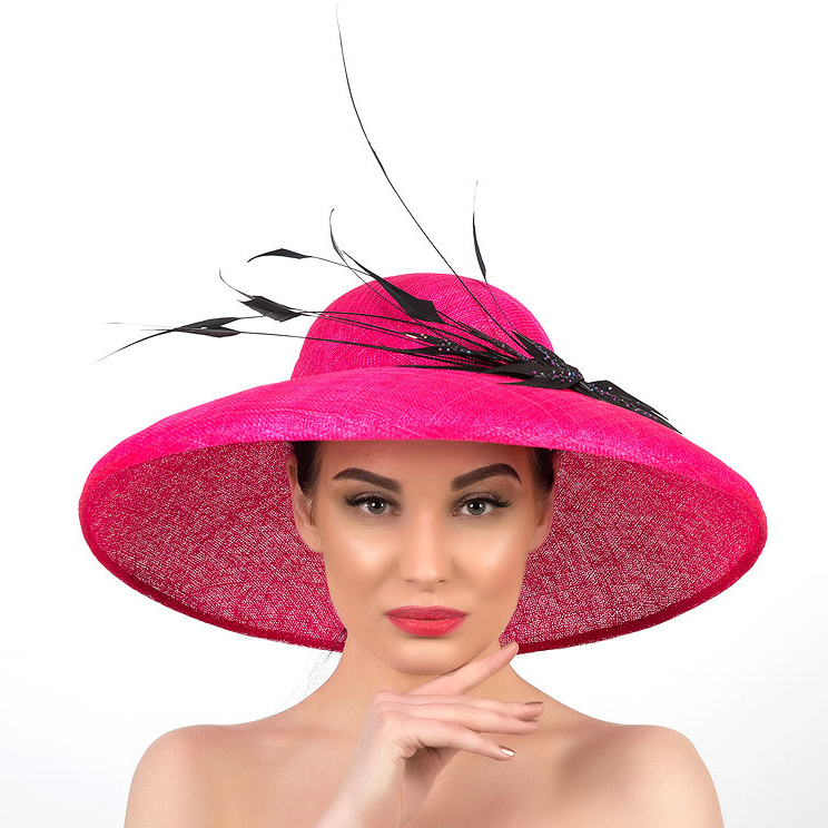 Шляпа, купить шляпа с полями, фуксия шляпа, купить шляпа с перьями, широкополая шляпа, летняя шляпа, шляпа для скачек, шляпа с бантом, вечерняя шляпа, красивая шляпа, дизайнерская шляпа, Анна Андриенко, головные уборы, купить шляпу, купить шляпу в Питере, купить шляпу Спб, Anna Andrienko, hat, hats, millinery, купить фуксию шляпу из синамей