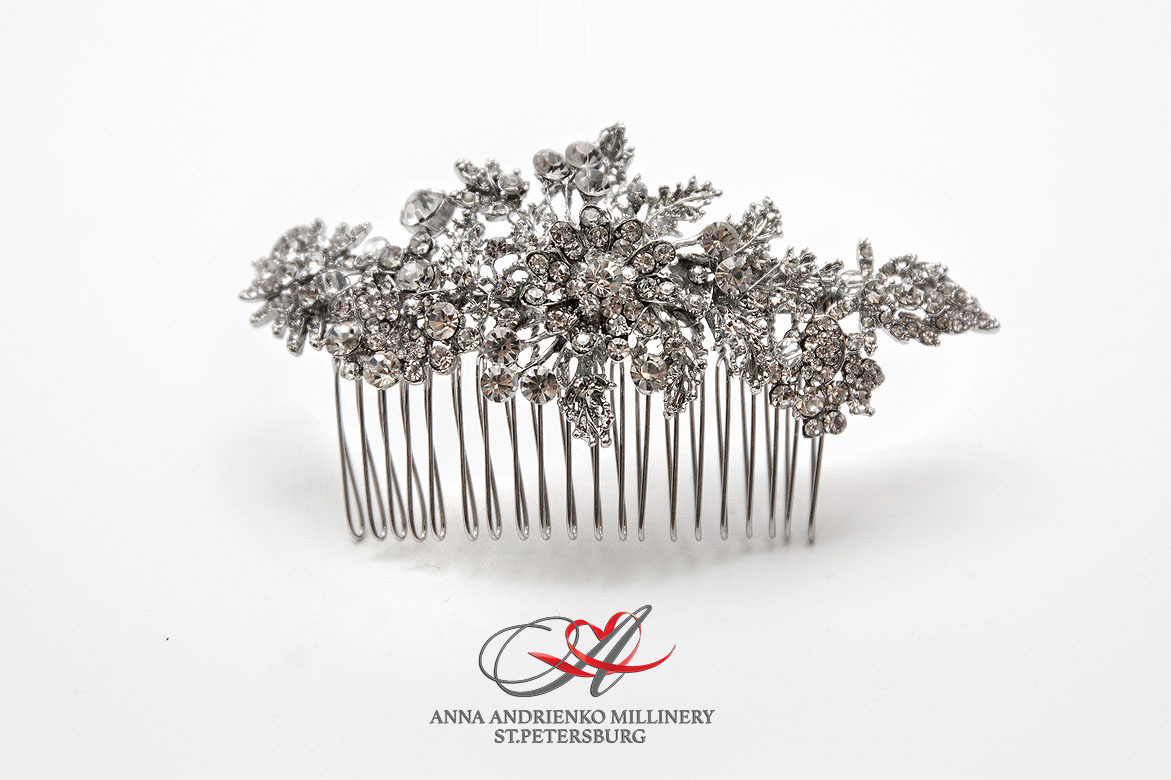 гребень, гребень для волос, гребень для прически, Анна Андриенко, свадебный гребень, Вечерний гребень, гребень из страз,красивый гребень, гребень для невесты, гребень для свадьбы, заколка, заколка для волос, заколка для прически, свадебная заколка, заколка из страз, заколка для невесты, вечерняя заколка, украшение, украшение для прически, украшение для волос, украшение из страз, свадебное украшение, вечернее украшение, Украшение для невесты,украшение на выпускной