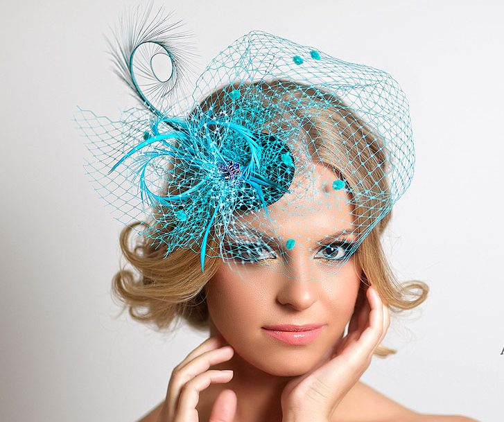 Шляпка, вуалетка, Анна Андриенко, ручная работа, бирюзовая шляпка, чикаго, гетсби, бирюзовая вуалетка, вечерняя шляпка, вечерняя вуалетка, шляпка с цветами, вуалетка с цветами, шляпка с перьями, вуалетка с перьями, шляпка с вуалью, шляпка для праздника, вуалетка для праздника, Шляпка для скачек, вуалетка для скачек, красивая шляпка, дизайнерская шляпка, голубая шляпка, голубая вуалетка, красивая вуалетка, дизайнерская вуалетка, необычная шляпка, Anna Andrienko, Hat, Hats, handmade, millinery