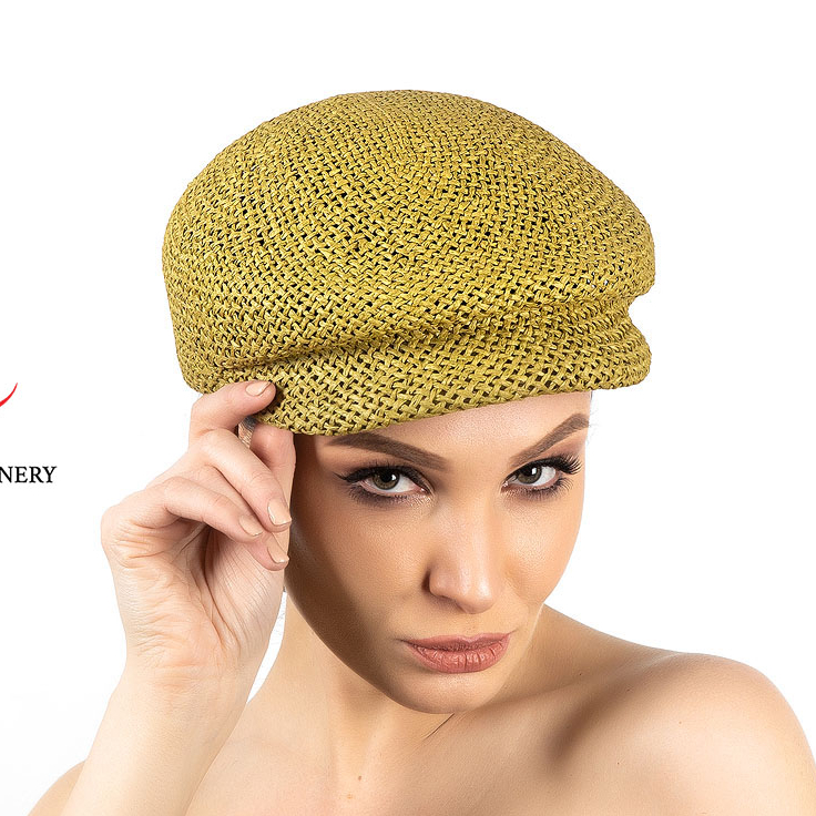 Женская летняя кепка зеленая, купить шляпку в Москве, головные уборы Анна Андриенко