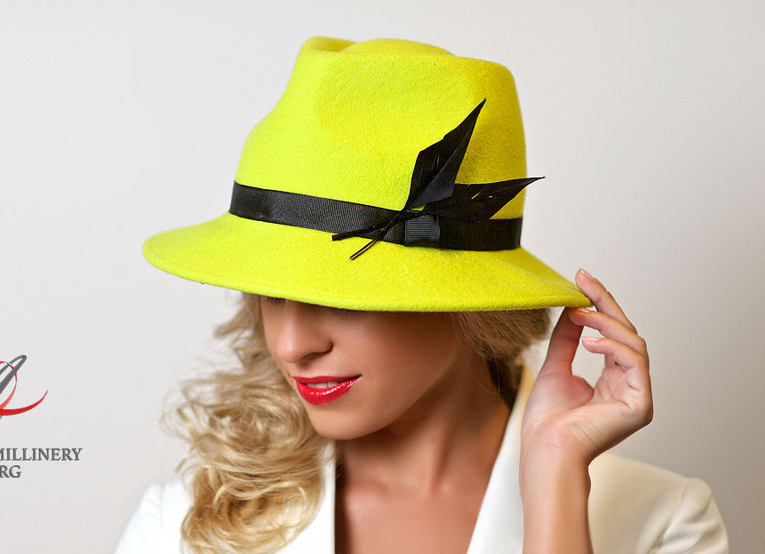 лимонный, купить шляпу, купить шляпу из фетра, купить желтую шляпу, купить лимонную шляпу, купить модную шляпу, купить фетровую шляпу, купить женскую шляпу, купить шляпу федора, купить шляпу москва, купить шляпу спб, купить шляпу с полями, шляпа, женская шляпа, трилби, шляпа трилби,  классическая шляпа, шляпа федора, федора, шляпа с полями, весенняя шляпа, модная шляпа, дизайнерская шляпа, осенняя шляпа, зимняя шляпа, Анна Андриенко