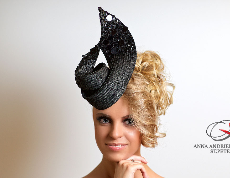 шляпка, вечерняя шляпка, шляпа, вечерняя шляпа, Анна Андриенко, ручная работа, синамей, котельная шляпка, шляпа для скачек, шляпка для скачек, дизайнерская шляпка, черная шляпка, шляпа для вечера, вечерняя шляпа, шляпка для скачек, коктейльная шляпка, шляпка для праздника, черная шляпа, черная шляпка, головной убор
