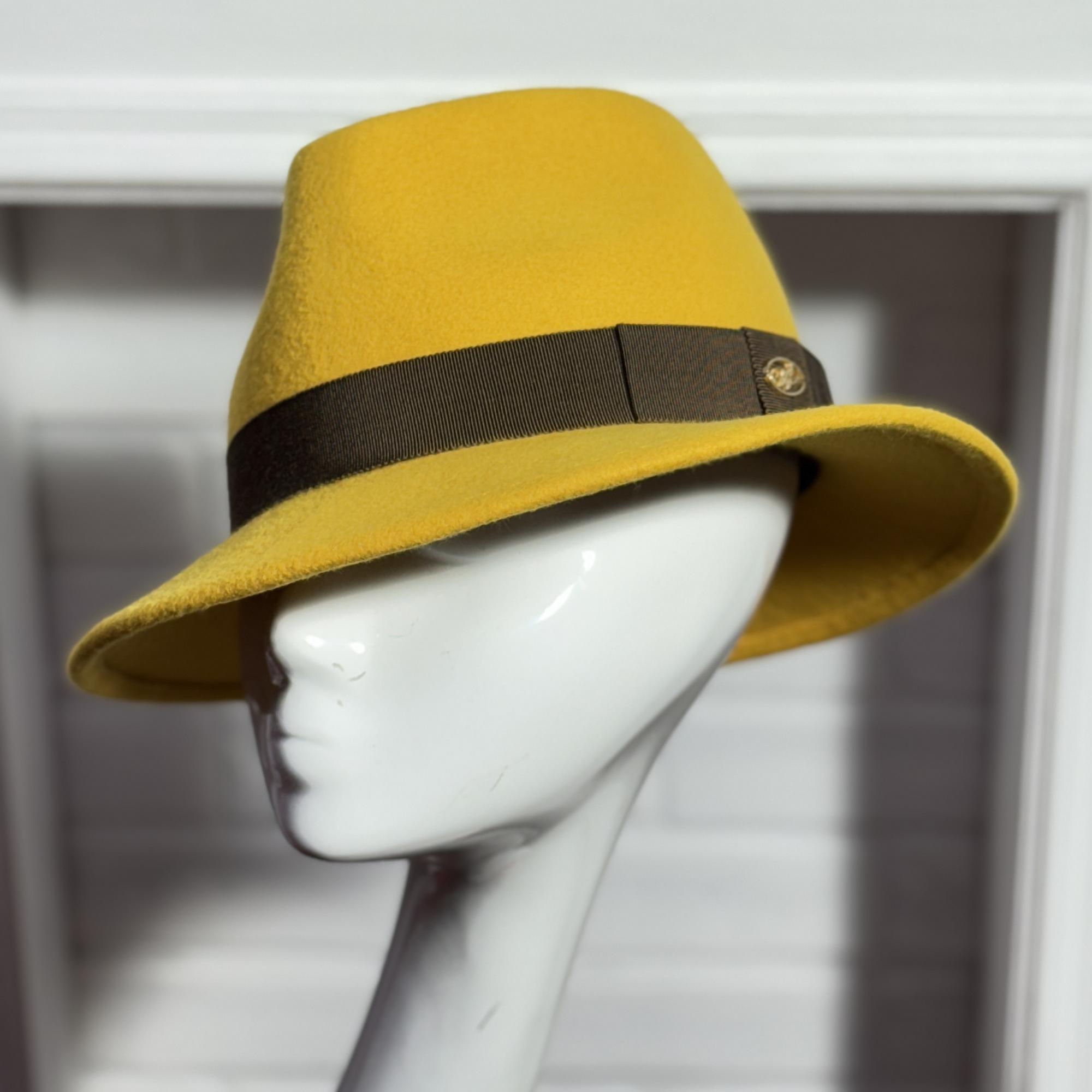 фетровая шляпа, шляпа из фетра, купить шляпу, классическая шляпа, Анна Андриенко, женская шляпа, осенняя шляпа, желтая шляпа, зимняя шляпа, весенняя шляпа, шляпа с полями