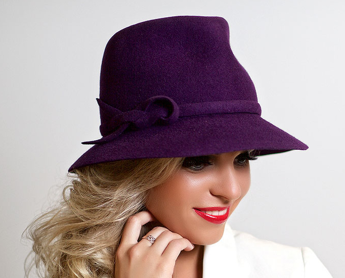 hat, hats, Anna Andrienko, фиолетовый, купить шляпу, купить фетровую шляпу, купить шляпу из фетра, купить женскую шляпу, купить шляпу с полями, купить фиолетовую шляпу, купить федору, купить шляпу спб, купить шляпу москва, шляпа, фетровая шляпа, шляпа из фетра, фиолетовая шляпа, Анна Андриенко, федора, шляпа федора, женская шляпа, классическая шляпа, весенняя шляпа