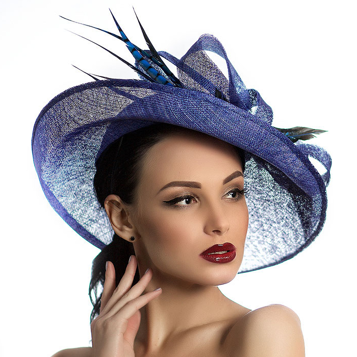 Шляпа, шляпа с полями, яркая шляпа, шляпа с кружевом, широкополая шляпа, летняя шляпа, шляпа для скачек, шляпа с бантом, вечерняя шляпа, красивая шляпа, дизайнерская шляпа, Анна Андриенко, головные уборы, купитиь шляпу, купить шляпу в Питере, купить шляпу Спб, Anna Andrienko, hat, hats, millinery, купить синюю шляпу из синамей, шляпка на новый год