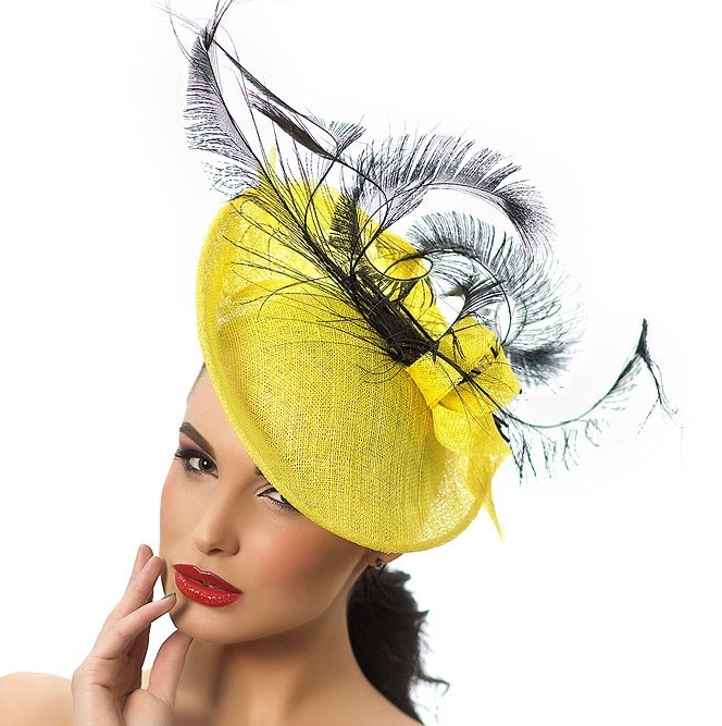 Шляпа, шляпа с полями, яркая шляпа, шляпа с кружевом, широкополая шляпа, летняя шляпа, шляпа для скачек, шляпа с бантом, вечерняя шляпа, красивая шляпа, дизайнерская шляпа, Анна Андриенко, головные уборы, купитиь шляпу, купить шляпу в Питере, купить шляпу Спб, Anna Andrienko, hat, hats, millinery, купить лимонную шляпу из синамей