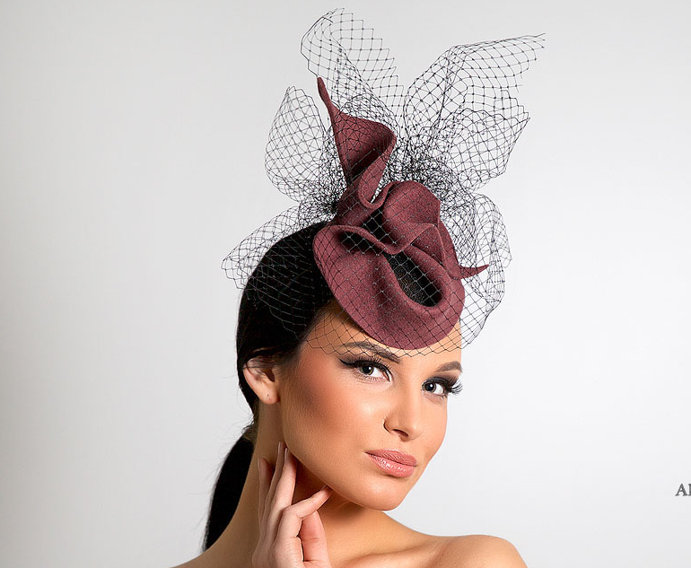 бледно-розовый, однотонный, купить вечернюю шляпку, купить шляпку, шляпка, вечерняя шляпка, шляпка с вуалью, шляпка для скачек, купить шляпку для скачек, дизайнерская шляпка, фетровая шляпка, шляпка из фетра, цвет розы, шляпка для фотосессии, Анна Андриенко, Anna Andrienko, hat, hats, millinery, котельная шляпка, стильная шляпка, шляпка для выхода, шляпка для праздника