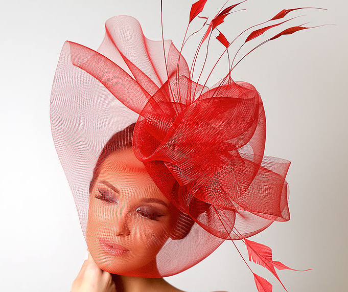 Шляпа, шляпа с полями, красная шляпа, шляпа с кружевом, широкополая шляпа, летняя шляпа, шляпа для скачек, шляпа с бантом, вечерняя шляпа, красивая шляпа, дизайнерская шляпа, Анна Андриенко, головные уборы, купитиь шляпу, купить шляпу в Питере, купить шляпу Спб, Anna Andrienko, hat, hats, millinery, купить фуксию шляпу из синамей