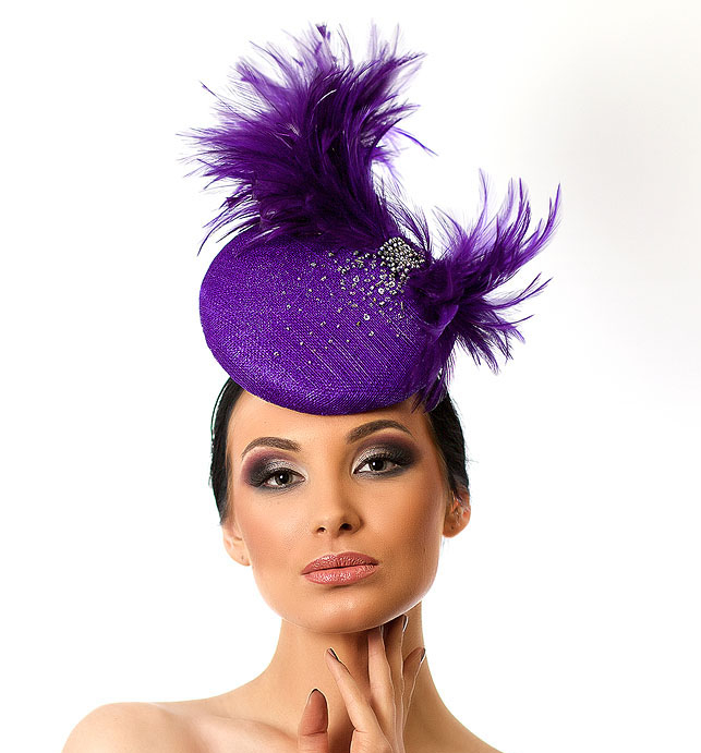 Шляпа, шляпа с полями, фиолетовая шляпа, шляпка таблетка, шляпа с кружевом, широкополая шляпа, летняя шляпа, шляпа для скачек, шляпа с бантом, вечерняя шляпа, красивая шляпа, дизайнерская шляпа, Анна Андриенко, головные уборы, купитиь шляпу, купить шляпу в Питере, купить шляпу Спб, Anna Andrienko, hat, hats, millinery, купить фиолетовую шляпу из синамей