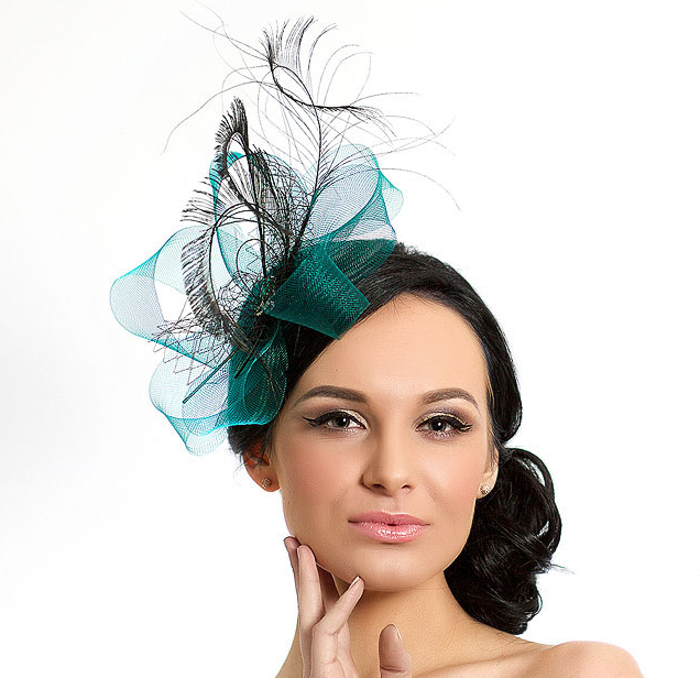 Анна Андриенко, вуалетка, шляпка, Купить шляпку, купить вуалетку, шляпка спб, купить шляпку в Питере, вечерняя вуалетка, вечерняя шляпка, синяя вуалетка, синяя шляпка, шляпка с перьями, вуалетка с перьями, шляпка с вуалью, шляпка для скачек, шляпка для праздника, вуалетка для праздника, ручная работа, Anna Andrienko, hat, hats, millinery, зеленая вуалетка, зеленая шляпка