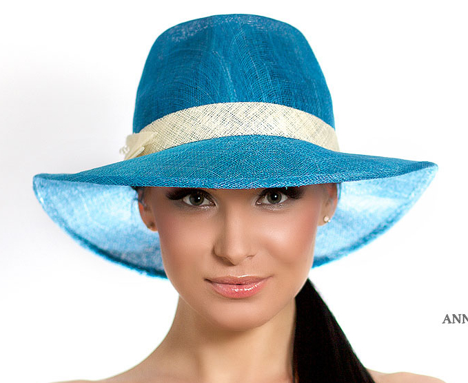 Шляпа, шляпа с полями, черная шляпа, шляпа с бантом, широкополая шляпа, летняя шляпа, шляпа для скачек, шляпа с вуалью, шляпа с бантом, вечерняя шляпа, красивая шляпа, дизайнерская шляпа, Анна Андриенко, головные уборы, купить шляпу, купить шляпу в Питере, купить шляпу Спб, Anna Andrienko, hat, hats, millinery, синяя шляпа, синяя летняя шляпа