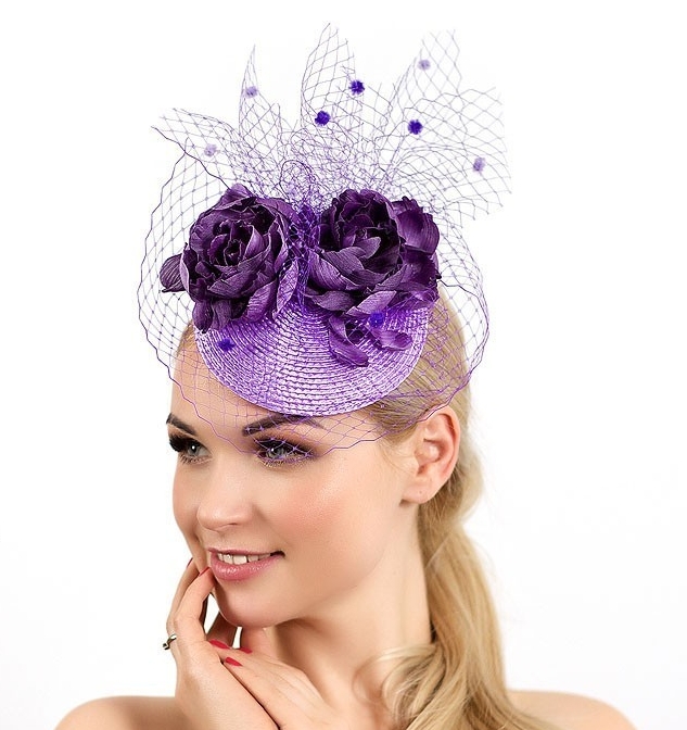 сиреневая шляпка, женская шляпка, шляпка таблетка, вечерняя шляпка, шляпка для скачек, шляпка для свадьбы, шляпка для праздника, шляпка для невесты, свадебная шляпка6 шляпка с цветами, маленькая шляпка, купить шляпку, женская шляпка