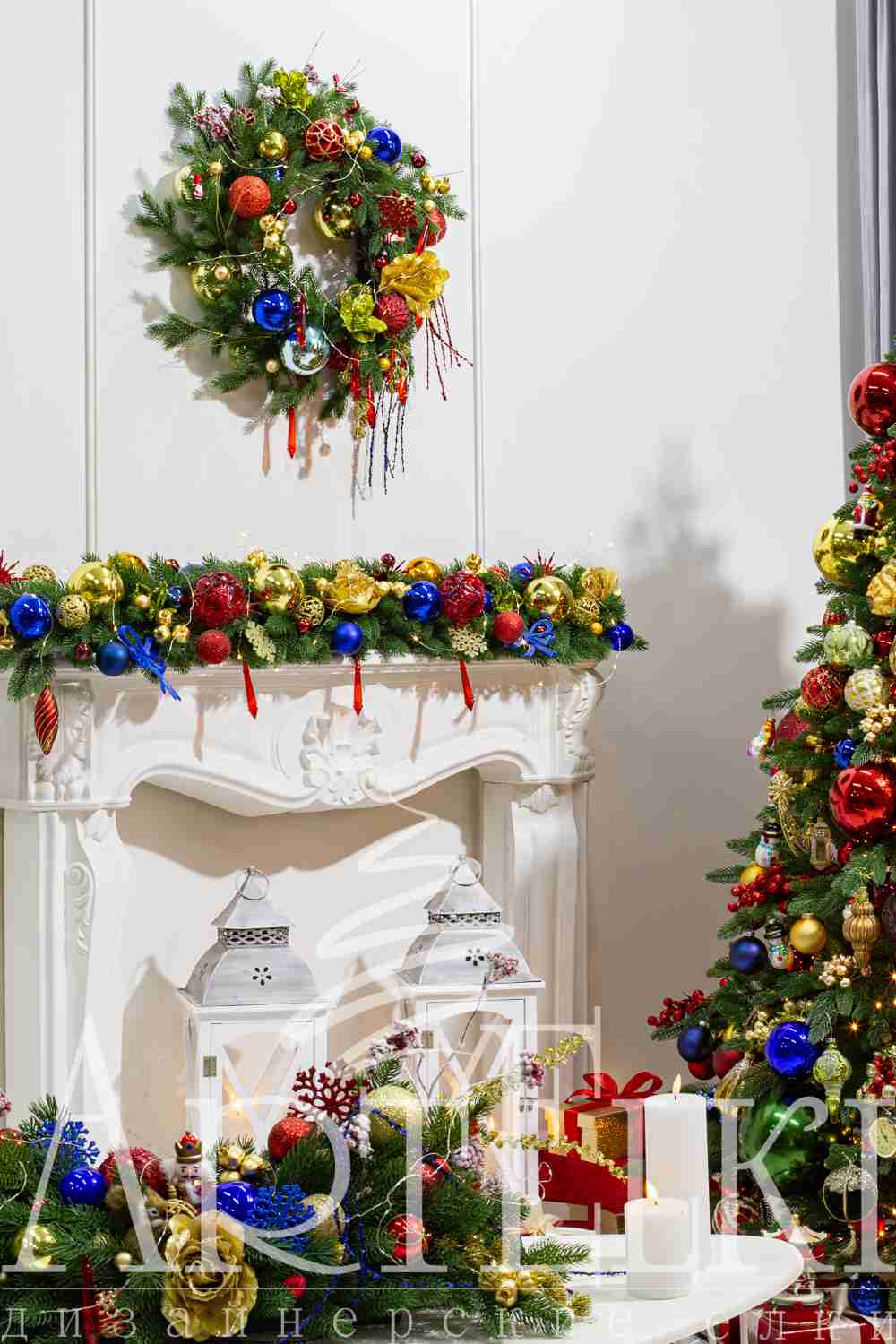 Новогодний декор для дома и офиса, комплект " Мир сказок"