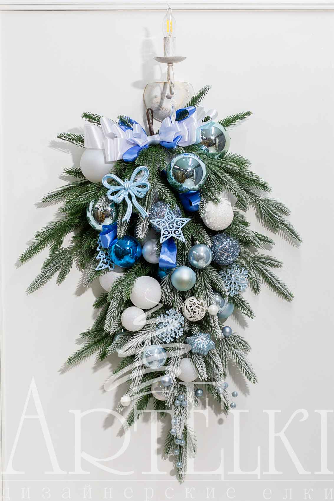 Еловая капля "Бело-голубая"