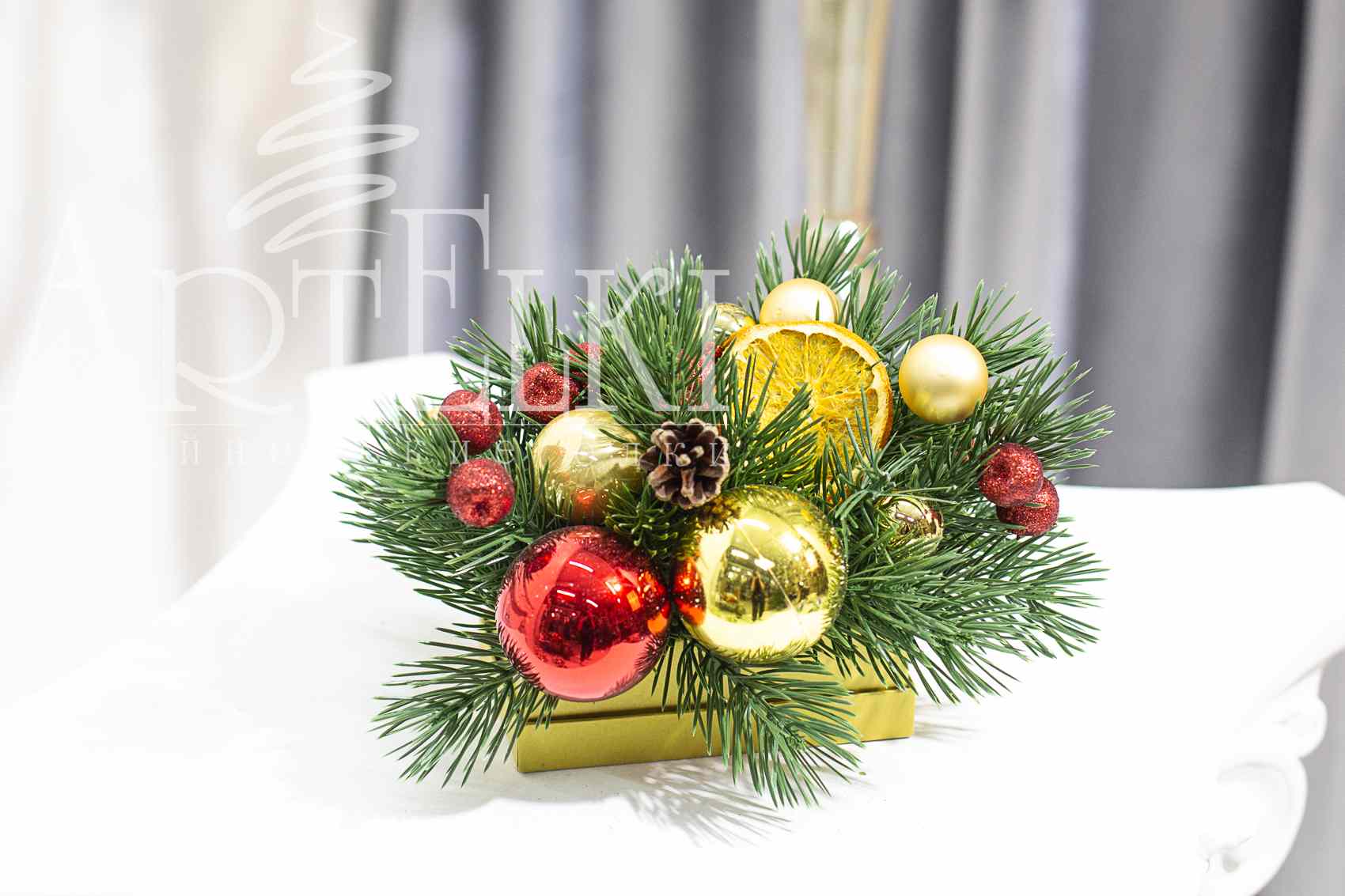 Новогодняя МИНИ композиция "Зимнее очарование"