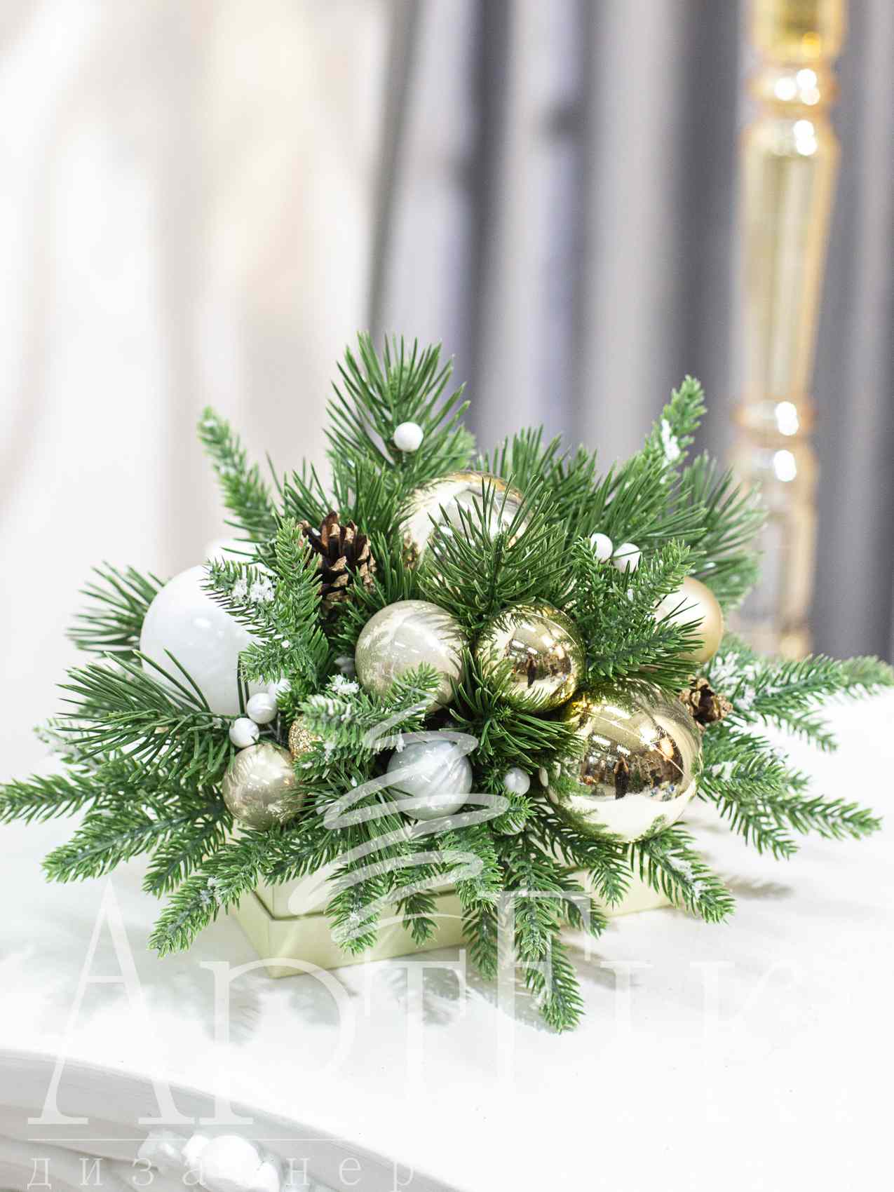 Новогодняя МИНИ композиция "Шампань"