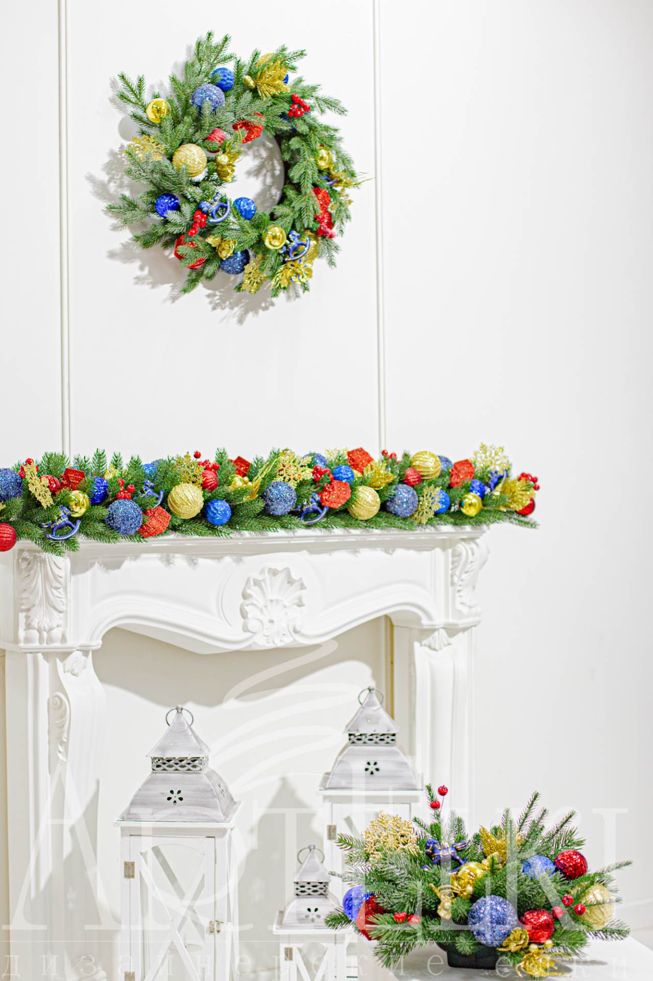 Новогодний декор для дома и офиса, комплект "Щелкунчик"