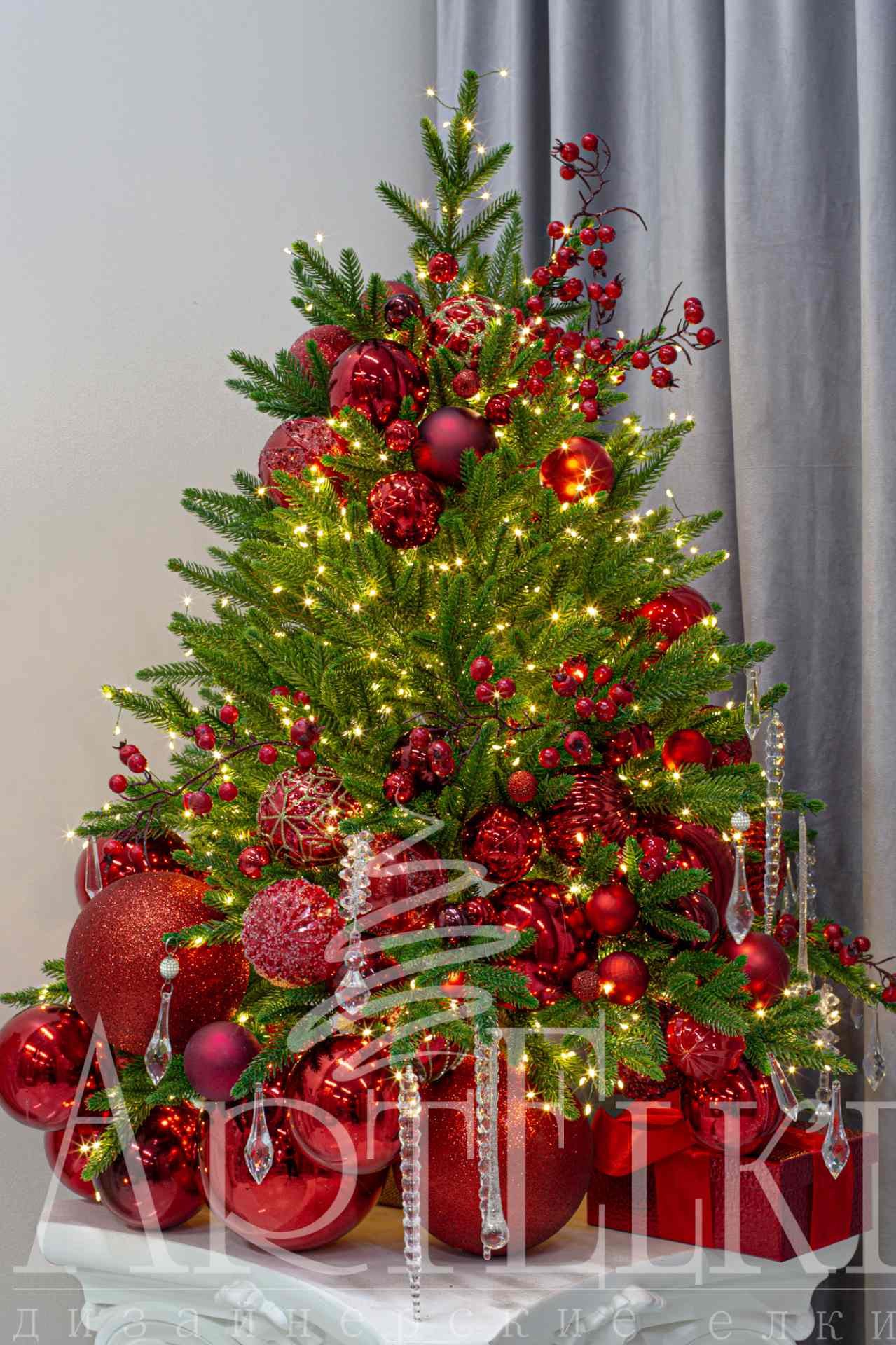 МИНИ елочка "Пламенный рассвет"