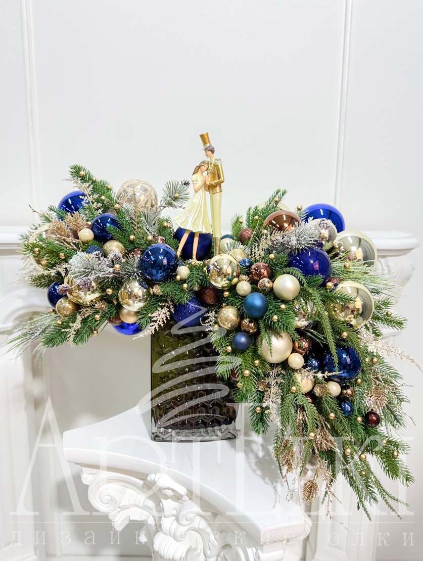 Новогодняя композиция "Щелкунчик и Мари"