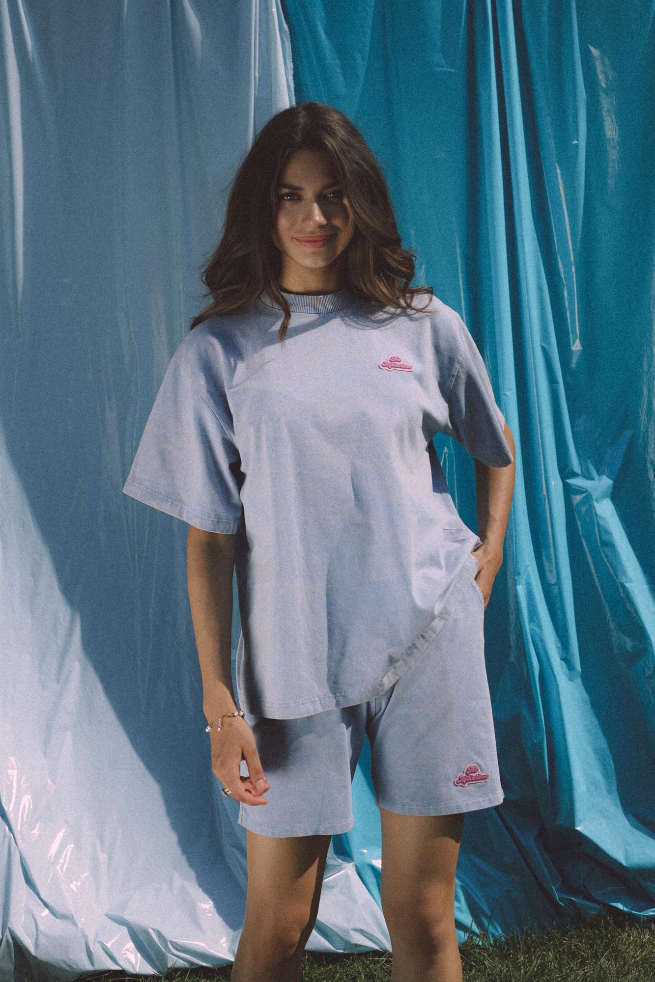 Футболка вареная, серая