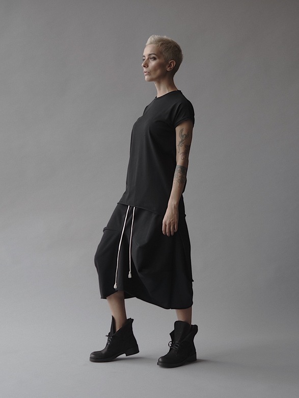 Юбка асимметричная из хлопка