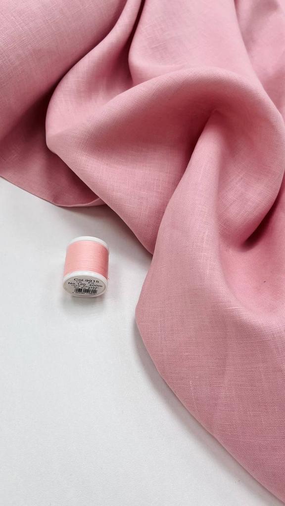 Лен с шелковым финишем. Розовая соль