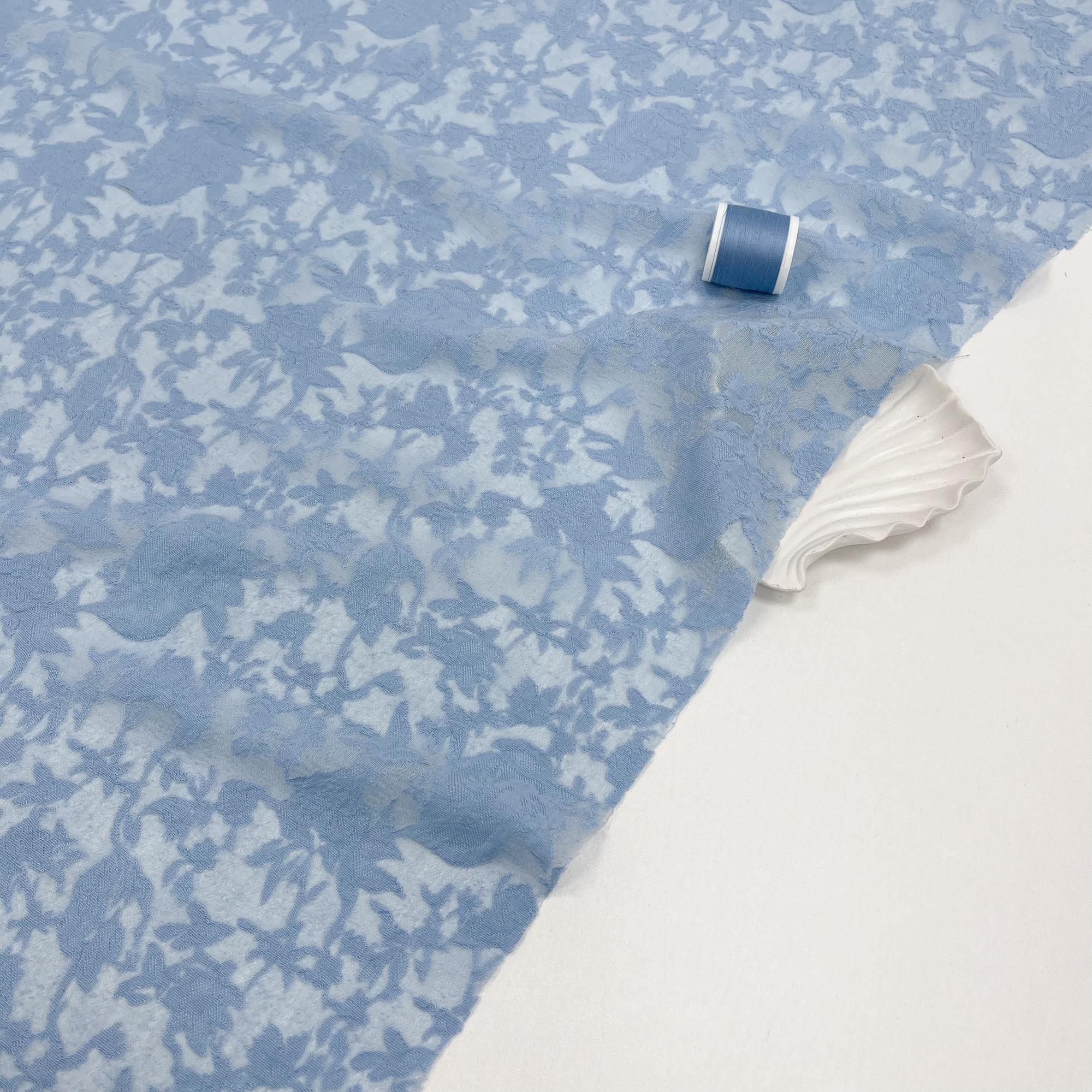 Ажурный трикотажный тенсель. Облачный рай