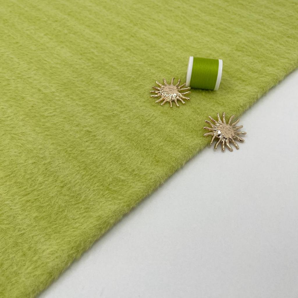 Пушистый норковый трикотаж. Лаймовый пух