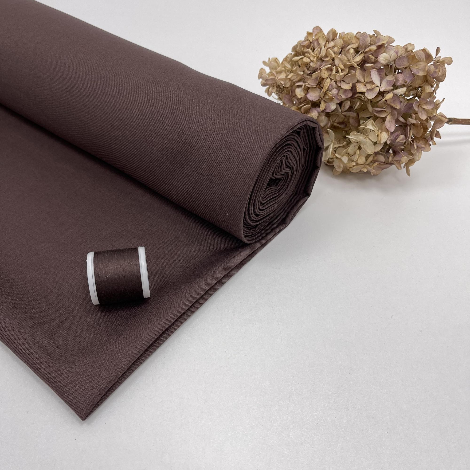 Костюмный твил с шерстью. Дивное какао