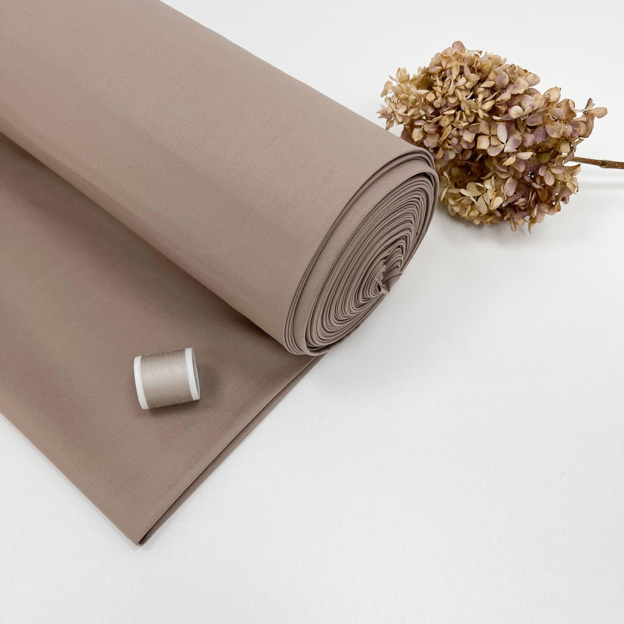 Костюмный твил с шерстью. Дымчатый кварц