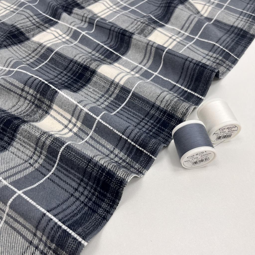 Фланель на жаккардовой основе. Дождевые тучи