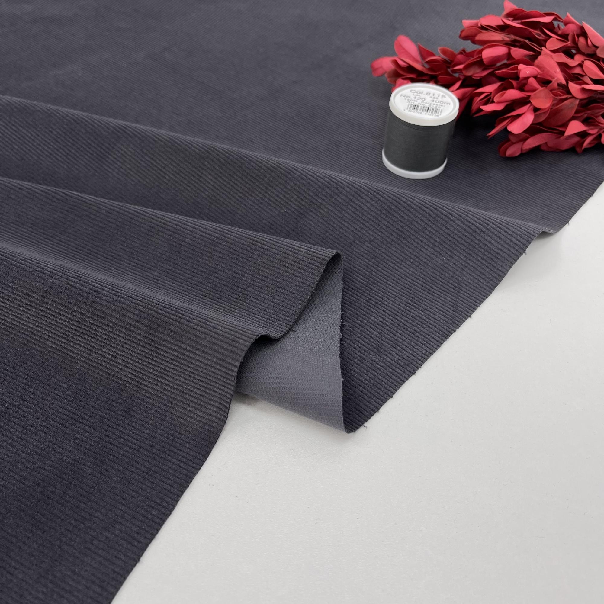 Микровельвет костюмный. Серое облако