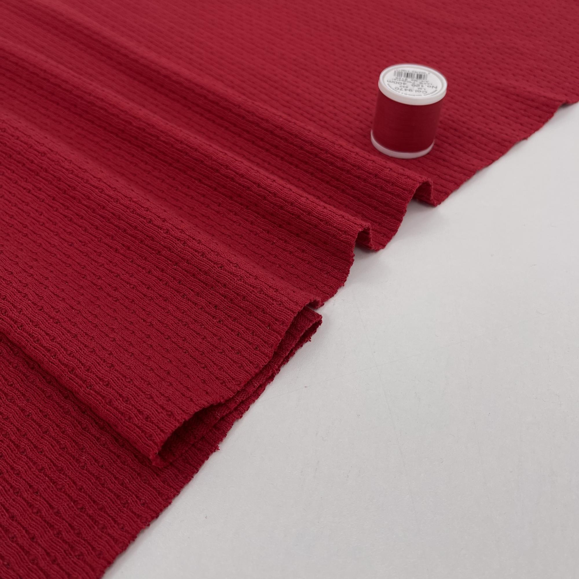 Ажурный хлопковый трикотаж. Алая заря