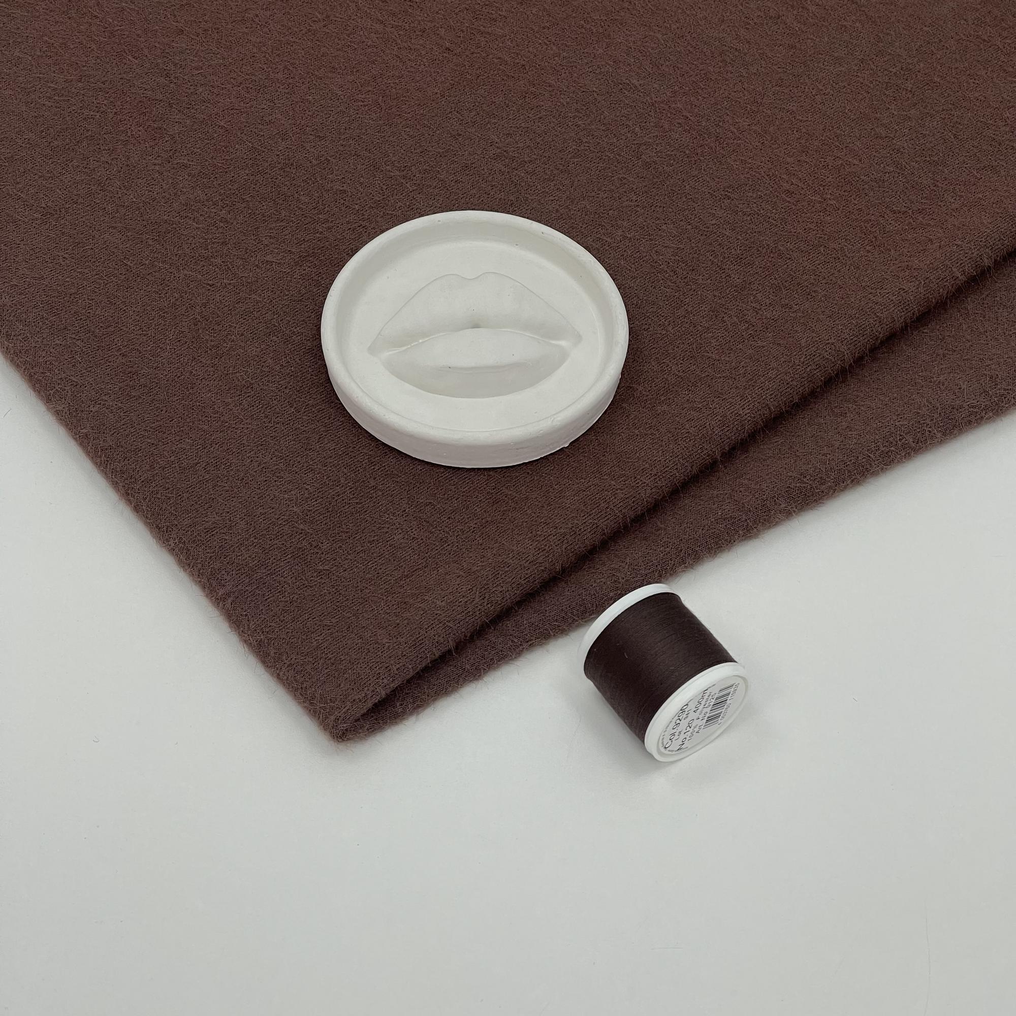 Пушистый трикотаж на хлопковой основе. Сахарное печенье